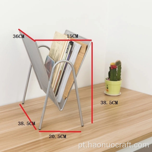 metal ferro em forma de V classificação superior de mesa para armazenamento doméstico